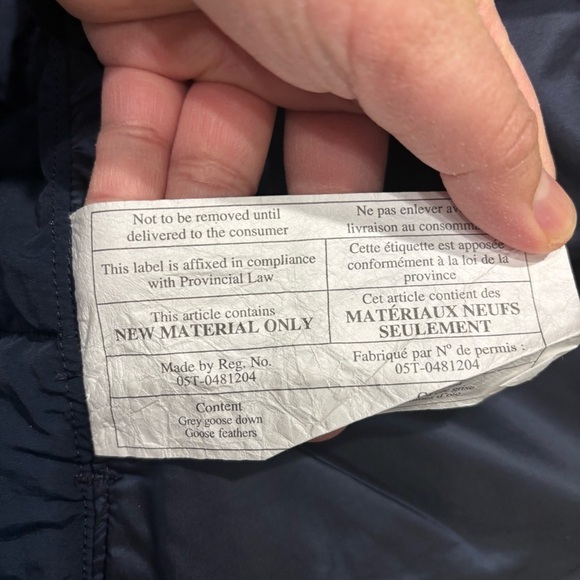 Lululemon USAG Goose Down Puffer Vest Full Zip Navy Blue Women’s Size 6 - Picture 12 of 14